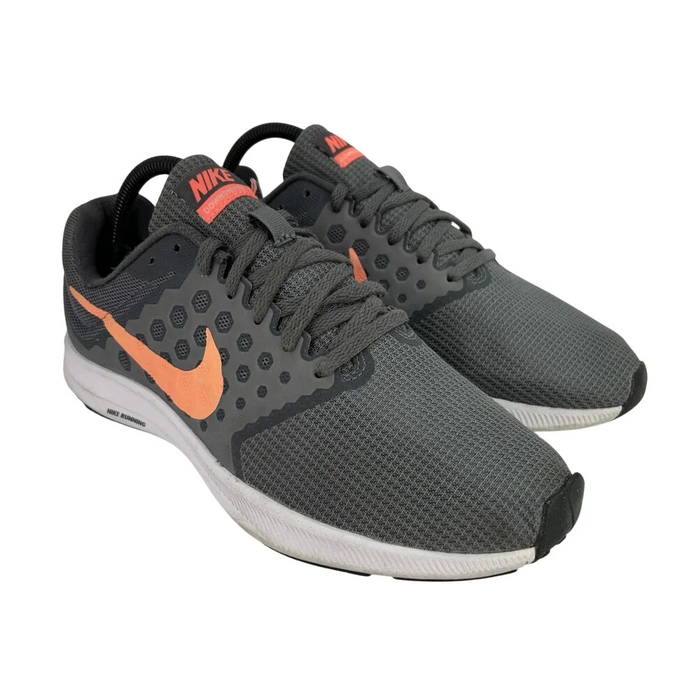 Nike Downshifter 7 Shoes Womens Size 9.5 Gray Mesh Running Sneakers 852466-001
